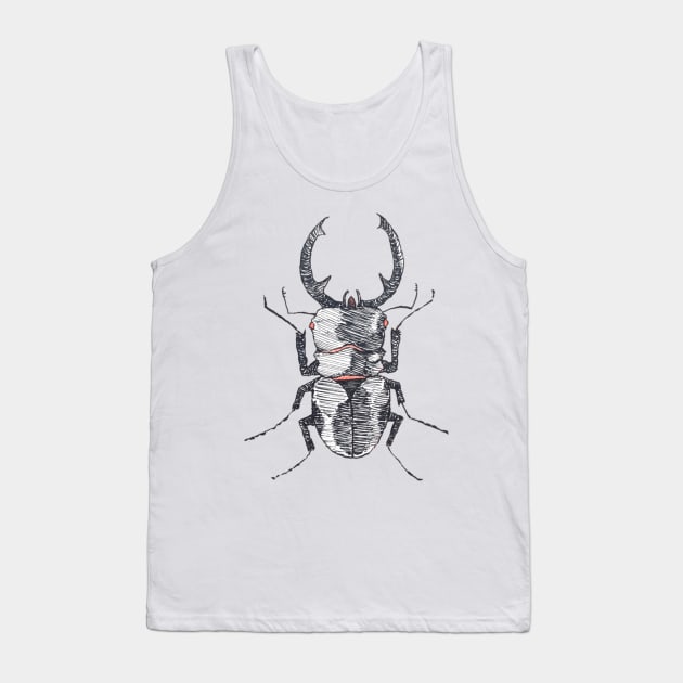 Stag Beetle Tank Top by teufelberg